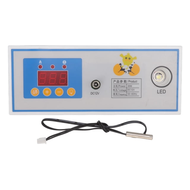 Controlador de temperatura para incubadora de huevos, termostato digital totalmente automático, 30 W, 12 V