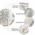 thumbnail image 6 of Summer Palm Trees Waterproof Fabric Shower Curtain,Tropical Plants Vintage Wood Grain Waterproof Fabric Shower Curtain for Bathroom Curtains Bathtubs Hotel Shower Curtains with 12 Hooks Small 36x72in, 6 of 8