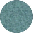thumbnail image 1 of Ahgly Company Indoor Round Patterned Blue Novelty Area Rugs, 7' Round, 1 of 6