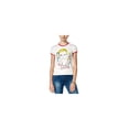 thumbnail image 1 of Mighty Fine Womens Zack Attack Ringer Graphic T-Shirt, Off-White, Juniors, Medium, 1 of 1