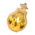 thumbnail image 3 of Farol navideño Decoración navideña Luz nocturna Iluminación navideña creativa Farol Muñeco de nieve, 3 of 9