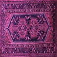 thumbnail image 1 of Ahgly Company Indoor Square Persian Purple Traditional Area Rugs, 5' Square, 1 of 4
