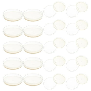 20 Pcs Nutrient Agar Plate Prepoured Petri Dish with Laboratory Supplies Molds Science Experiment Plates for Dishes