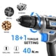 thumbnail image 5 of Taladro inalámbrico DEKO PRO 20V, juego de herramientas eléctricas con batería, 5 of 8