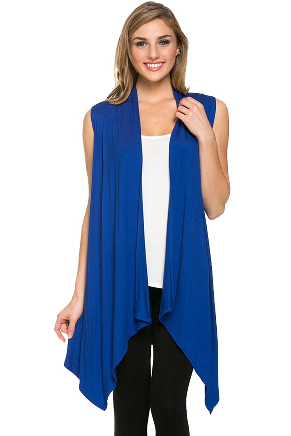 sleeveless duster cardigan