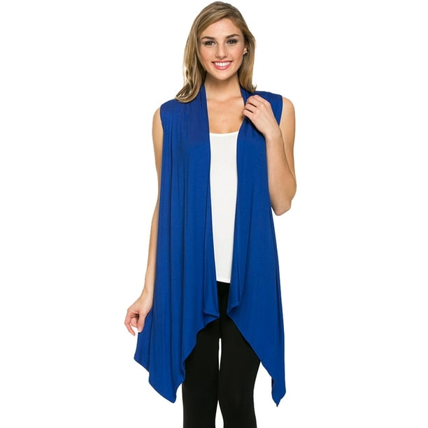 Azules - Azules Women's Sleeveless Duster Cardigan - Walmart.com ...