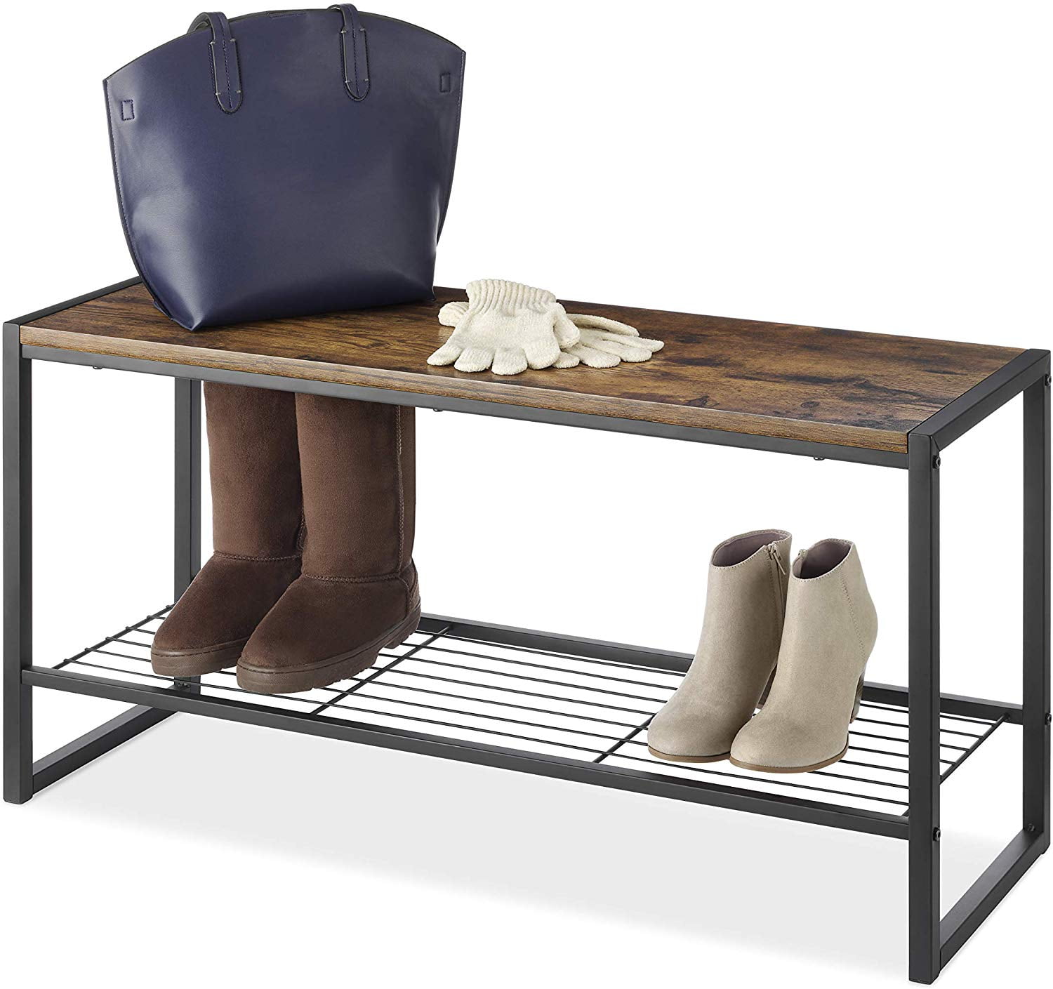Buy Whitmor 67649965SIOC Modern Industrial Entryway Bench w/Shoe