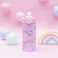 thumbnail image 2 of Zak Designs Sanrio Sage Kids Water Bottle For School or Travel, 14oz Stainless Steel Water Bottle With Straw, Handle, and Leak-Proof, Pop-Up Spout Cover (Hello Kitty), 2 of 9