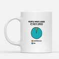 thumbnail image 2 of Custom Mugs People Who Laugh At Dad's Jokes Funny Pie Chart Gifts from Daughter Son Father's Day Santa Presents Ceramic Coffee 11oz 15oz Christmas Mug, 2 of 7