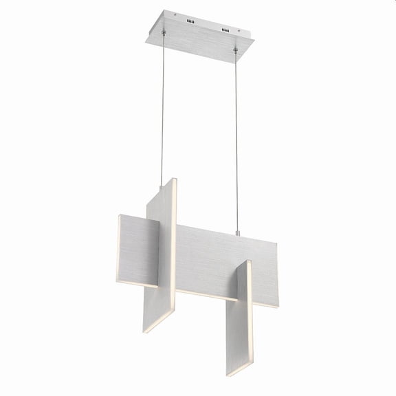 35W 1 Led Pendant In Modern And Contemporary Style-19.25 Inches Tall And 8 Inches Wide-Aluminum Finish Eurofase Lighting 37346-038