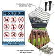 thumbnail image 6 of Pool Rules Swim at Your Own Risk No Exceptions Sign 8x12inches 35 Mil Aluminum Warning Sign UV Protected and Waterproof, 6 of 7