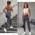thumbnail image 4 of SOMER Women's Joggers Tapered Athletic Leggings Sweatpants Lightweight Stretch Lounge Pants Workout Yoga Running Pants, 4 of 10