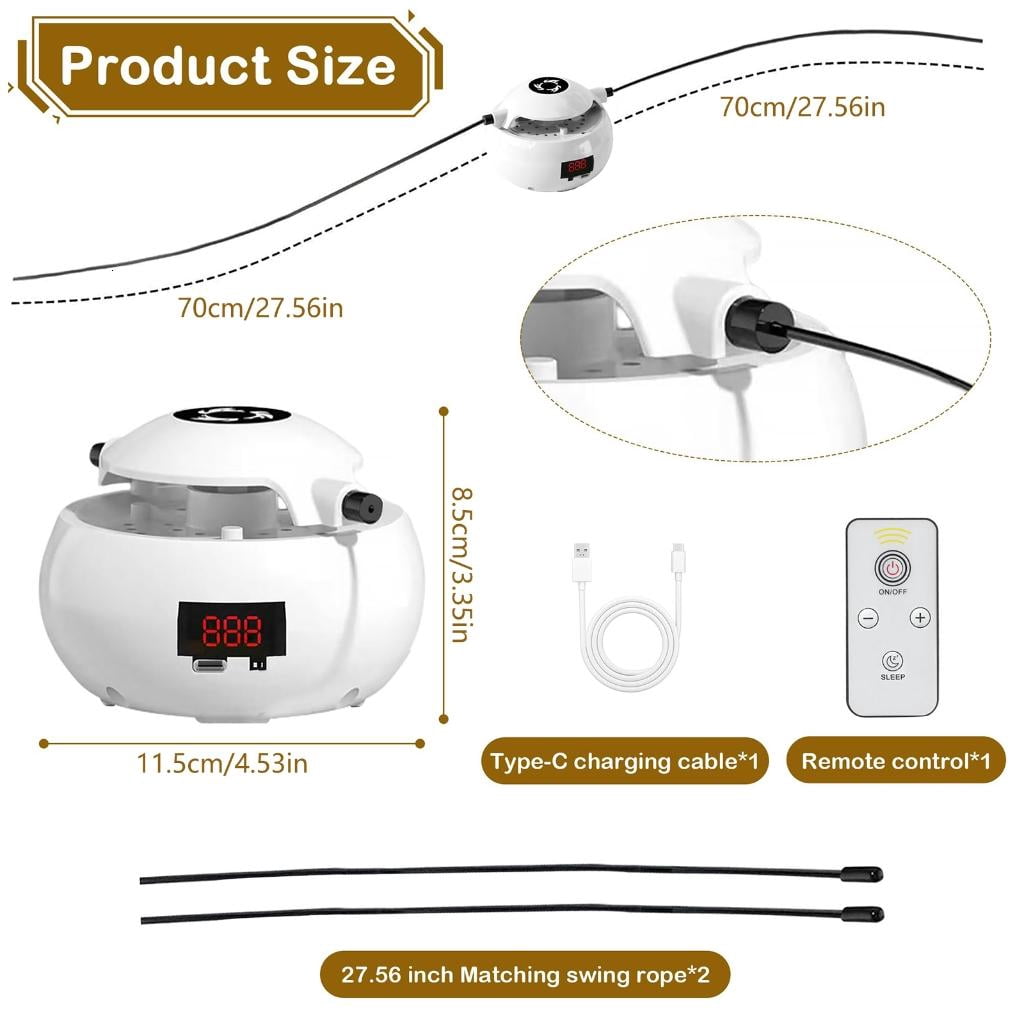 Yihuala Electric Skipping Rope Machine Portable Workout Skipping Rope Indoor Outdoor Games Learning Educational Toy