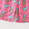 thumbnail image 6 of NIEWTR Boys' Casual Swim Shorts Quick Dry Swim Trunks Lightweight Beach Board Shorts with Designs（A01-Pink,7-8 Years), 6 of 7