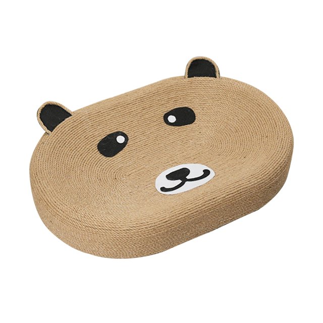 Cat Scratch Pad Bowl Cat Scratcher Cardboard Training Play Durable Lounge Carpet Bear