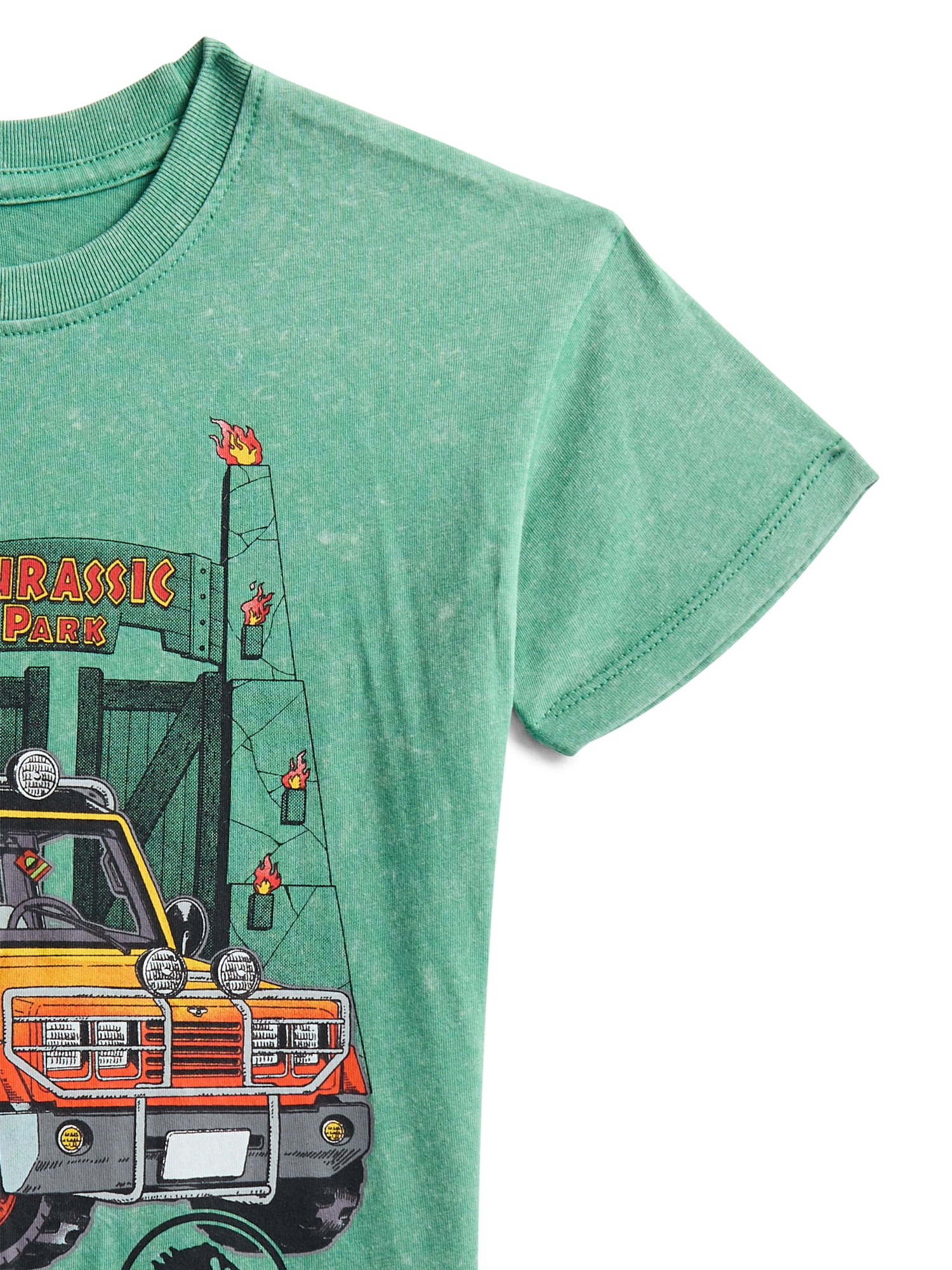 Jurassic Park Toddler Graphic Crewneck Tee with Short Sleeves, Sizes 12M-5T