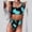Green, variant on Babysbule Swimsuits for Women Women Cow Print Bikini Set Push-Up Brazilian Swimwear Beachwear Swimsuit