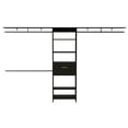 thumbnail image 7 of Depot E-Shop Zamora 70"W - 118"W Closet System Black Wengue, 7 of 7