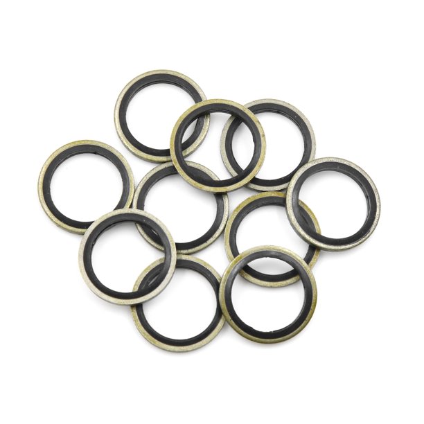 10pcs Engine Oil Crush Washers Drain Plug Gaskets 16mm ID. 22mm OD. for