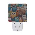 thumbnail image 2 of Owl Cute Night Light LED Dusk to Dawn Auto Sensor Night Lamp Plug-in Nightlight for Bedroom Hallway Kitchen 2 PCs, 2 of 7