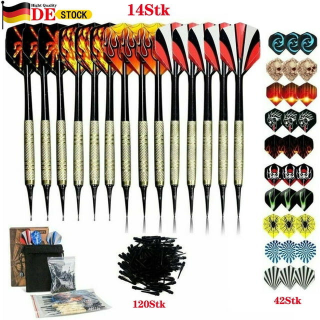 Soft Tip Darts For Beginners To Enthusiasts, Complete Set With Extra Dart Tips And Flight Protectors