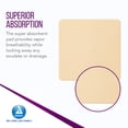 thumbnail image 3 of Dynarex SiliGentle Foam Dressings, Advanced Wound Care, Waterproof, 6” x 6” Foam Pad Dressing with Silicone Layer, 1 Case of 120 Non-Adhesive Silicone Foam Dressings, 3 of 7