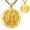 G, variant on St. Michael Necklace for Men Women, 14K Gold Plated Archangel Medal, Catholic Protection Pendant Gift
