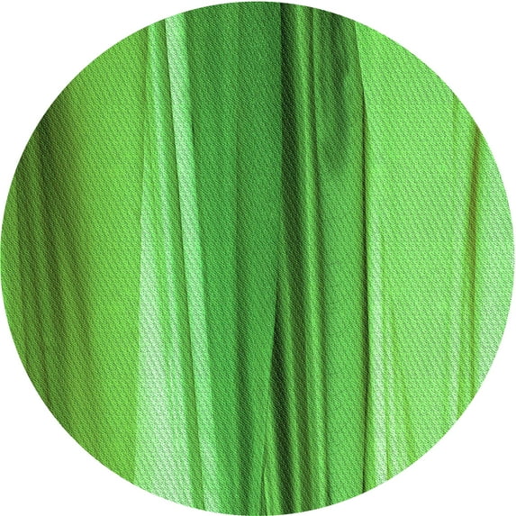 Ahgly Company Machine Washable Indoor Round Transitional Emerald Green Area Rugs, 4' Round