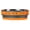 Inferno Orange, variant on Corsa Pet Bowl, Small, Stealth Black