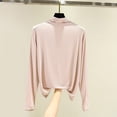 thumbnail image 2 of Yuyuzo Women's Long Sleeve Shirts Turtleneck Basic Solid Color Slim Fitted Base Layer Undershirts, 2 of 3