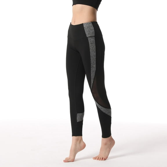 Hvyesh Women High Waisted Leggings Color Block Workout Yoga Pants Trendy Athletic Running Pants Lightweigt Butt Lifting Yoga Leggings