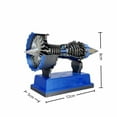 thumbnail image 2 of Blue Tr900 Turbofan Engine Model Display Detailed Functional Desktop Decoration For Kids Adults Educational Display Piece Diy Assembly Model Kit Aviation Enthusiast Gift, 2 of 2