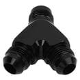 thumbnail image 3 of Aramox Y Adapter Block Coupler, Coupler Union Fitting Splitter Black Anodized Coating Leak Proof Y Adapter Universal For Fuel Hose, 3 of 8