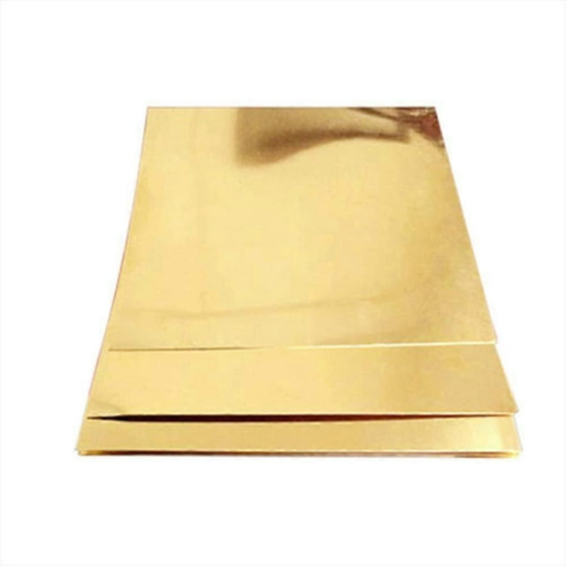 Copper sheet, brass sheet, 1 piece, metal foil plate, copper metal sheet, craft repairs, 100 mm
