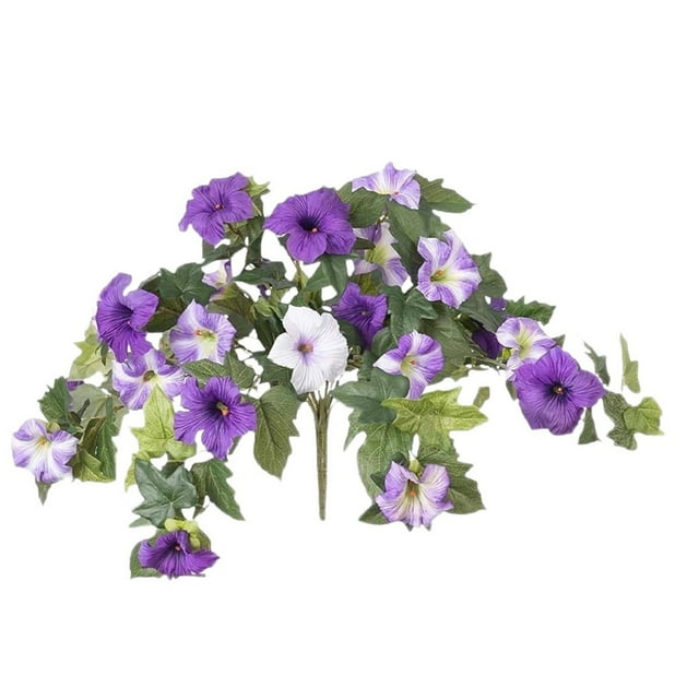 JJKBVCLO Flowers For Garden PVC Morning Glory Flowers Outdoor Indoor Decorative Floral Arrangements