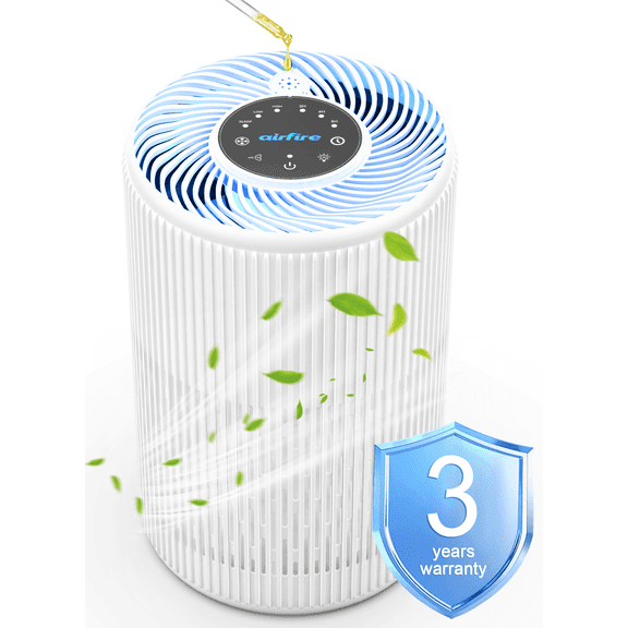 Airfire Air Purifier for Home, up to 1300 Sq.ft/2H Air Purifiers for Allergies and Asthma, H13 HEPA Air Filter