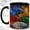 Black, variant on Elemental Dragon Coffee Mug, Fantasy Dragon Mug, Ceramic 11 oz