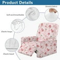 thumbnail image 4 of SCRAWLGOD Cow Print Strawberry Pink Recliner Covers Stretch Recliner Sofa Cover Furniture Protector Recliner Chair Covers with Elastic Band Washable Dog Couch Recliner Cover for Living Room, 4 of 7