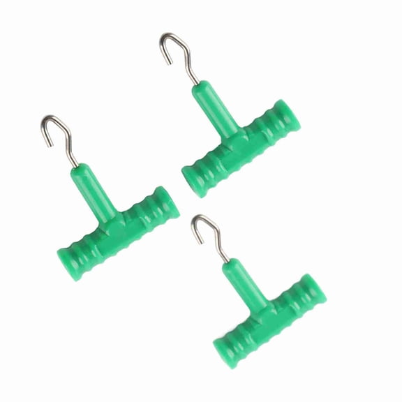 3 Pieces Knot Rig Puller Tester Tightener For Carp Fishing(green)