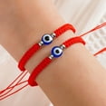 thumbnail image 1 of 2 pulseras de mal de ojo para mujeres, pulsera de protección infantil para hombres, pulsera de Nazar de joyería de mal de ojo de energía negativa, pulsera de hilo rojo para protección   JM, 1 of 5