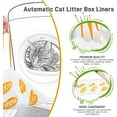 thumbnail image 2 of Drawstring Litter Liner Bags Compatible with Automatic Cat Litter Boxes 100 Count Tear Resistant Waste Drawer Liners, 2 of 4