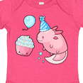thumbnail image 4 of Inktastic Cute Axolotl Birthday with Cupcake Boys or Girls Baby Bodysuit, 4 of 5