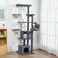 thumbnail image 2 of PawHut 79 Inch Extra Tall Cat Tree Large Cat Tower for Indoor Cats, 2 of 10