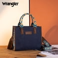 thumbnail image 7 of Wrangler Tote Bag for Women Western Retro Purse Top Handle Handbags with Aztec Strap, Navy Blue, 7 of 7