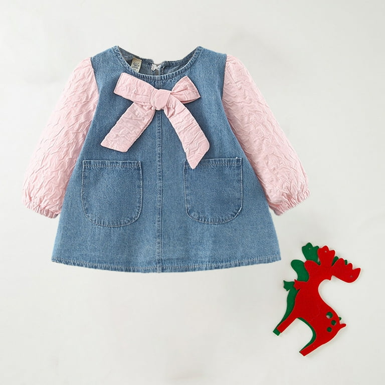 infant denim shirt dress Old Navy Short-Sleeve Denim Shirt Dress for Toddler Girls - Blue