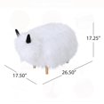thumbnail image 2 of Ottoman Léger et Robuste en YAK Blanc pour Enfants - 11,13 lbs, Multifonctionnel, 2 of 13