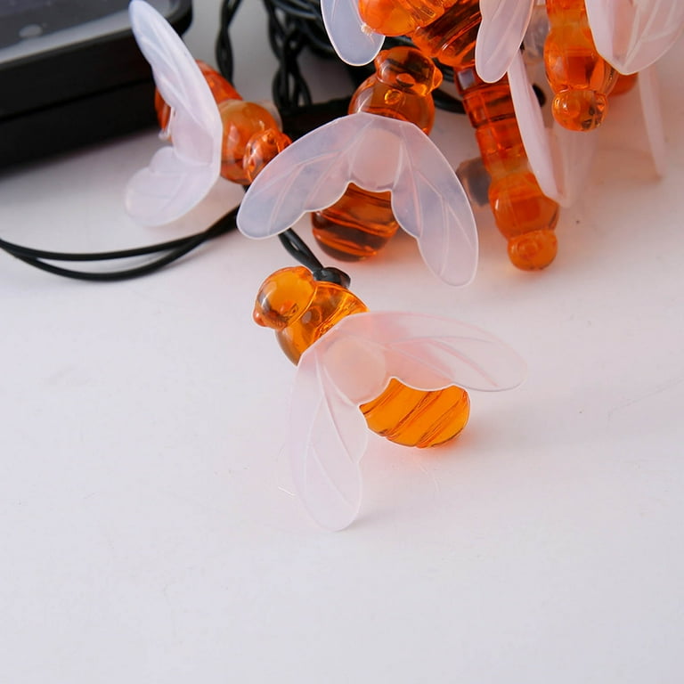 CoreLife Outdoor Solar String Lights - Honey Bee Shaped 19.75ft 30 Warm White LED Lights Waterproof Solar Powered Fairy Garden Lights CoreLife Outdoor Solar String Lights - Honey Bee Shaped 19.75ft 30 Warm White LED Lights Waterproof Solar Powered Fairy Garden Lights