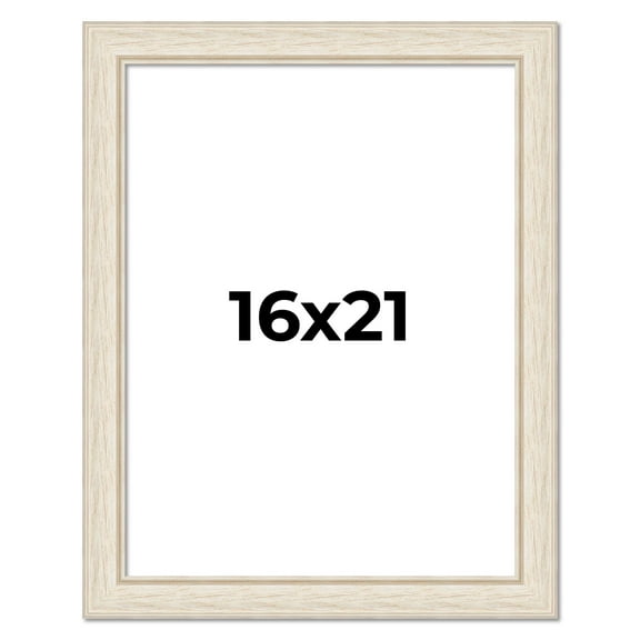 16x21 Frame White Real Wood Picture Frame Width 1.75 inches | Interior Frame Depth 0.5 inches |