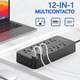 thumbnail image 2 of Multicontacto De 8 Tomas Con Usb 1.2M Xtellar negro, 2 of 3