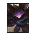 thumbnail image 1 of RYLABLUE Belle Couverture en Molleton de Lotus Noir Jette 58x80 Pouces, 1 of 3